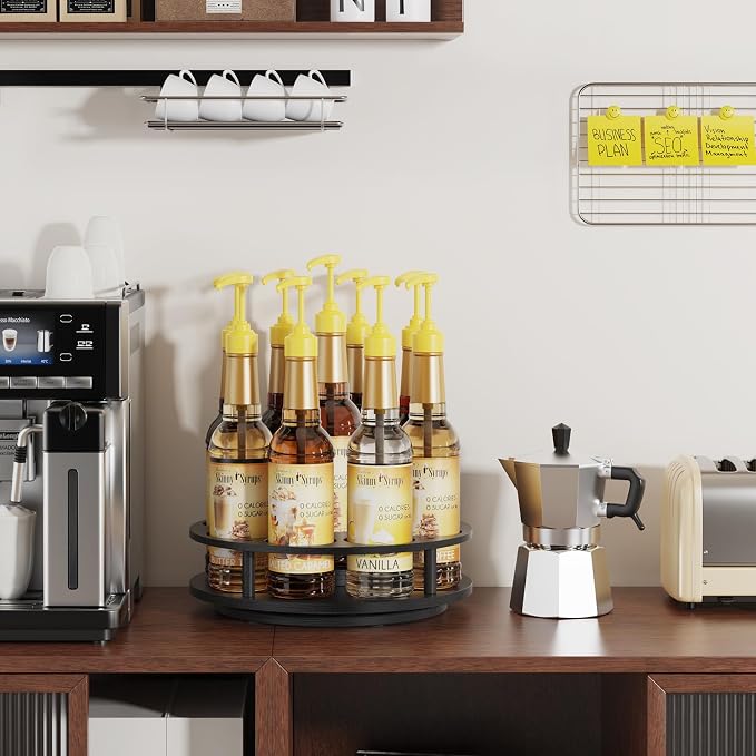 THYGIFTREE Rotating Coffee Syrup Organizer - Image 7