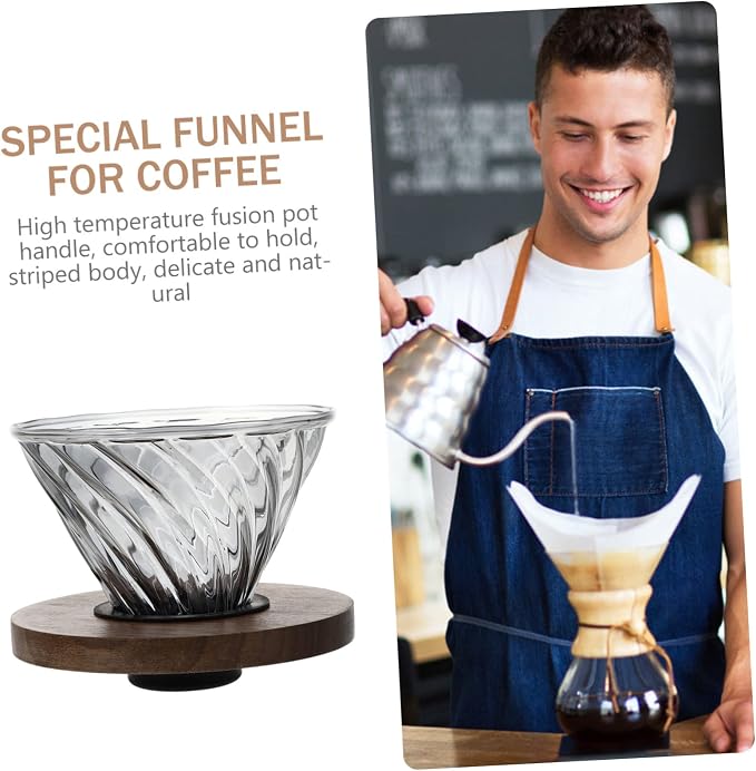KALLORY 1Pc Creative Black Coffee Pot Funnel Smoky Design Durable and Reusable - Image 9