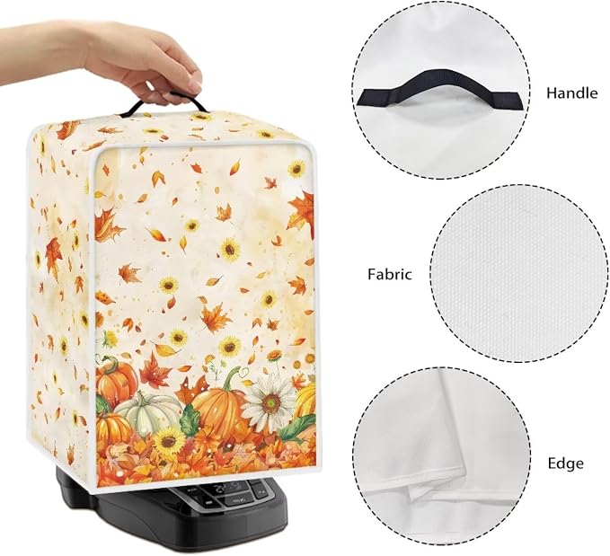 Thanksgiving Pumpkin Maple Leaf Coffee Machine Dust Covers - Image 5