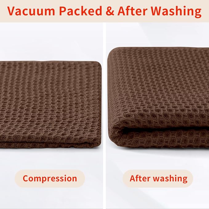 Homaxy 100% Cotton Waffle Weave Kitchen Dish Cloths, Ultra Soft Absorbent Quick - Image 8