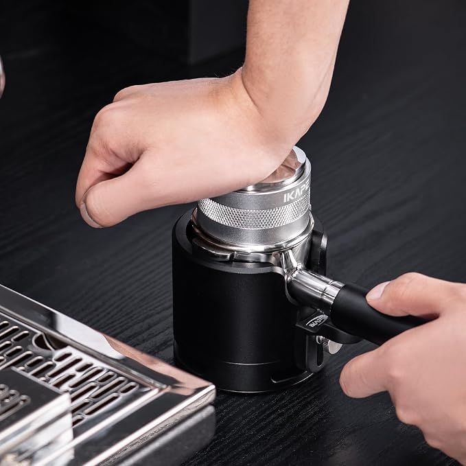 IKAPE Coffee Products, 53mm Coffee Distributor & Hand Tamper, Adjustable Depth - Image 9