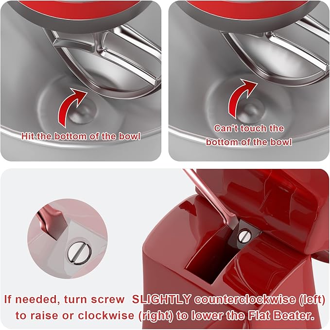 Stainless Steel Beaters for KitchenAid Stand Mixer, 4.5-5Qt Tilt-Head Paddle Attachment for Kitchenaid Mixer, Polished Flat Beater for KitchenAid-Dishwasher Safe by HOZODO
