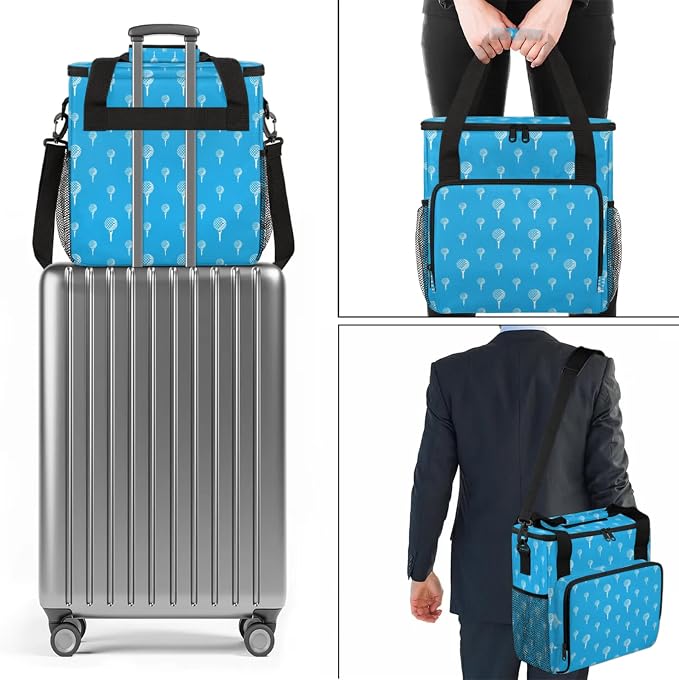 Golf Ball Coffee Maker Travel Bag, Golf Ball Large Carrying Storage Case - Image 7