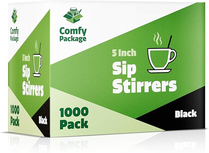 Comfy Package 5 Inch Coffee & Cocktail Stirrers Straws | 5" Stir Sticks - Image 6