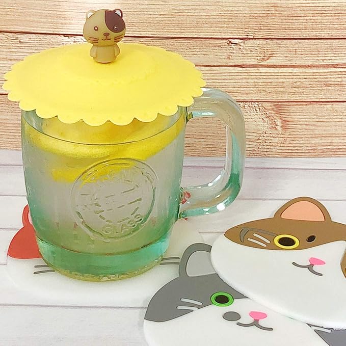 allydrew Silicone Cup Lids, Anti-Dust Leak-Proof Coffee Mug Covers - Image 6