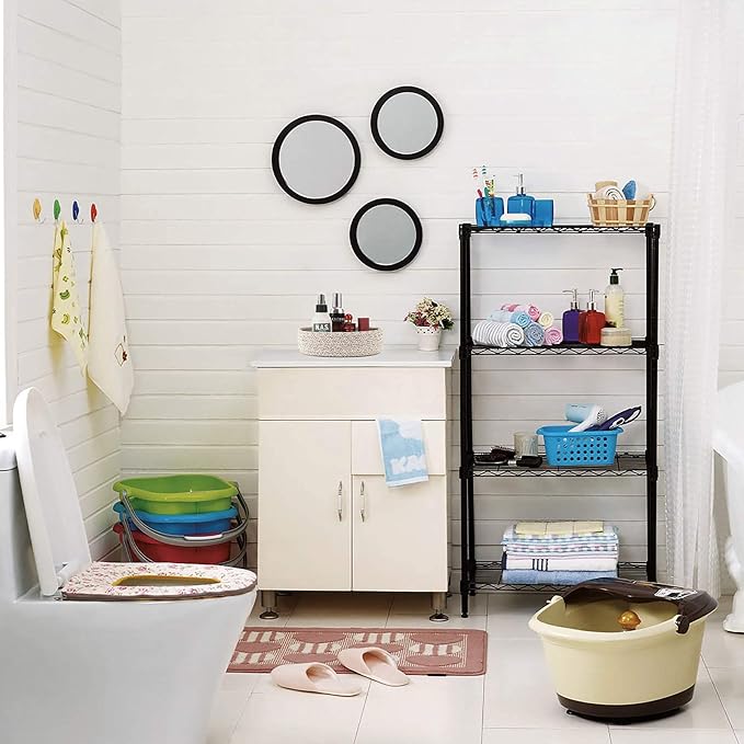 Trivets for Hot Dishes, Pots and Pans, Hot Pads with Storage Basket, Pot Holders for Kitchen, Heat Resistant Mat Protect Counter Home Essentials, Farmhouse Decor (Brown 4 PCS)