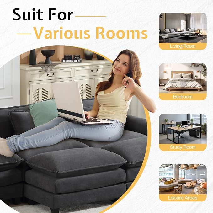 Sectional Sofa, Modular Cloud Couch - Image 7