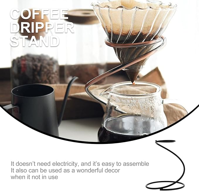 Hemoton Snake Shape Coffee Dripper Stand Stainless Steel Filter Cup Holder - Image 9