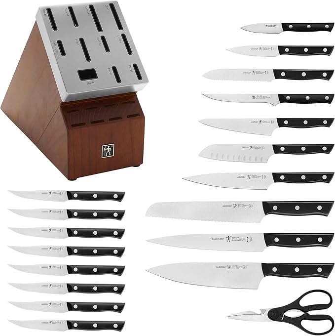 HENCKELS Dynamic Razor-Sharp 20-Piece Knife Set, Chef Knife, Bread Knife, Steak Knife, German Engineered Informed by 100+ Years of Mastery