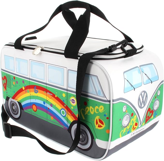 BRISA VW Collection - Volkswagen Insulated Cool-Warm Thermo Picnic Lunch Bag Box for Food in T1 Bus Design (25 Liters/6.6 Gallons)