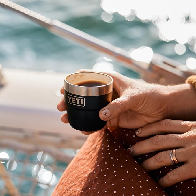 YETI Rambler 4 oz Stackable Cup, Stainless Steel, Vacuum Insulated Espresso/Coffee Cup, 2 Pack