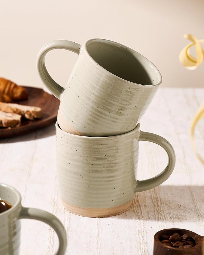 famiware Coffee Mugs Set of 4, 13 oz Mug Set, Ceramic Cup Set - Image 8