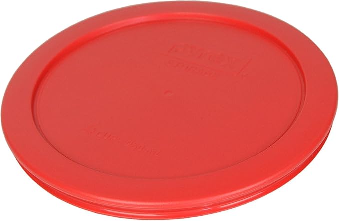 Pyrex 7201-PC 4-Cup Red Food Storage Replacement Lid (6-Pack) - Made in USA