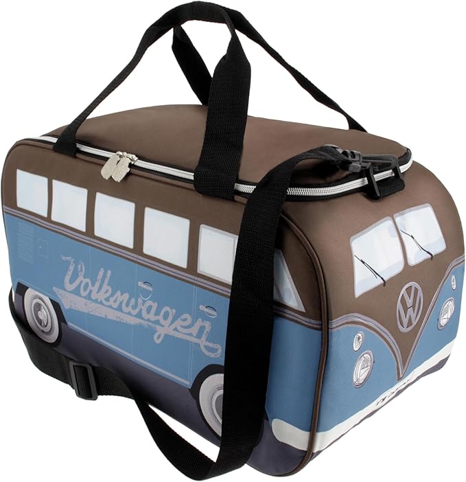 BRISA VW Collection - Volkswagen Insulated Cool-Warm Thermo Picnic Lunch Bag Box for Food in T1 Bus Design (25 Liters/6.6 Gallons)
