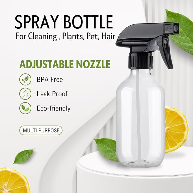 Plastic Spray Bottles for plant - 10oz/300ml - Mist Stream - No Clog No Leak - Image 4