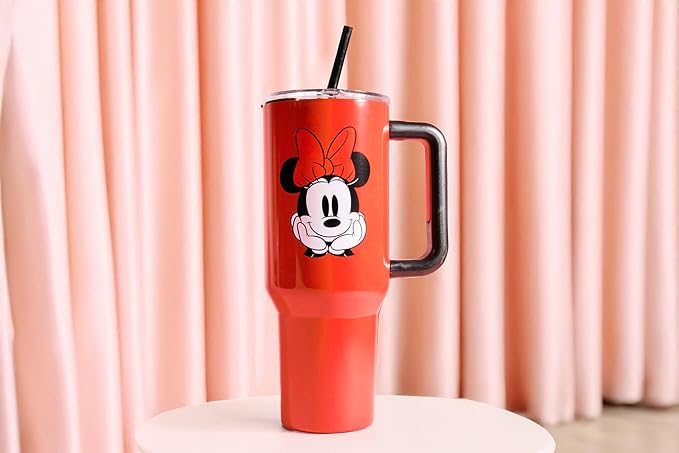 Disney Classic Minnie Mouse 40 Oz Stainless Steel Tumbler