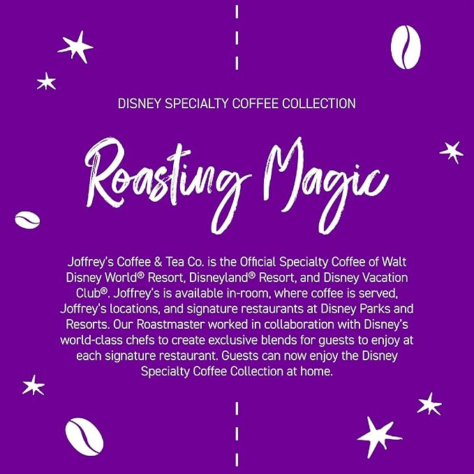 Joffrey’s Coffee - Disney Snow White Just One Bite Brew, Disney Specialty Coffee Collection, Arabica Ground Coffee, Medium Roast (Ground, 11oz)