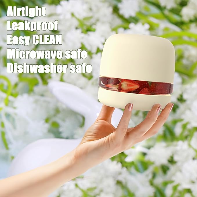 Tronco 16 oz Glass Food Storage Containers with Lids, Airtight, Leak & Spill Proof Glass Lunch Bowls for Meal Prep, Salad, Yogurt, Soup & Stew, Microwave & Dishwasher Safe, BPA-Free, Set of 1