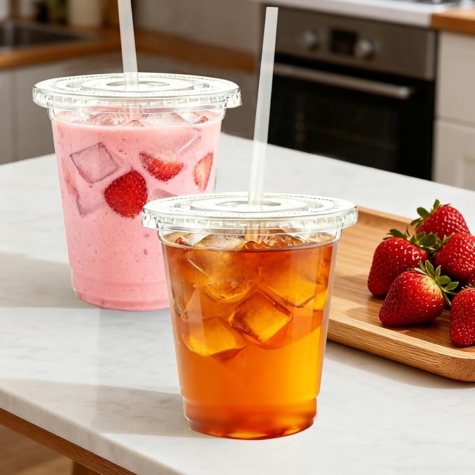 Lamosi 12 oz 100 Pack Clear Plastic Cups - Image 6