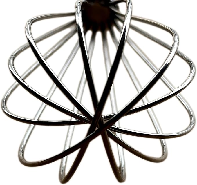 8-Inch Stainless Steel Whisk, Handheld Egg Beater for Mixing Batter, Whipping Cream