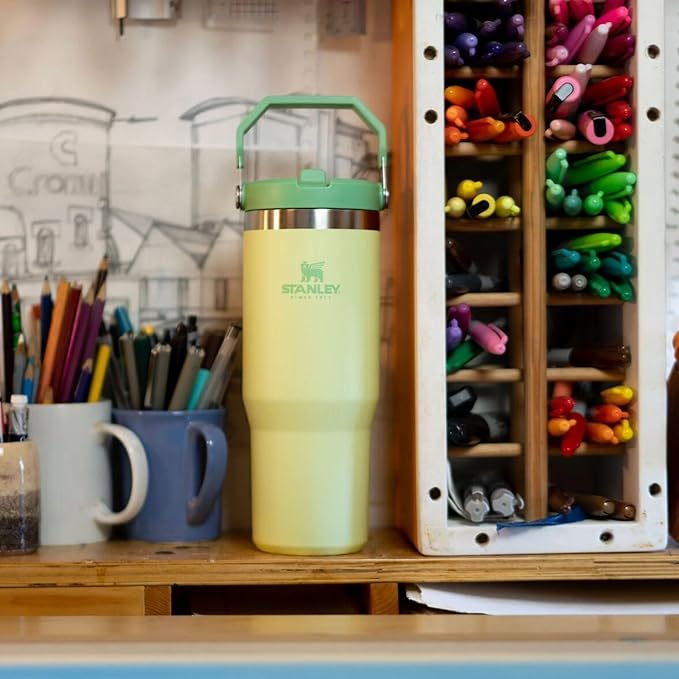 Stanley IceFlow Stainless Steel Tumbler - Vacuum Insulated Water Bottle for Home, Office or Car Reusable Cup with Straw Leak Resistant Flip Cold for 12 Hours or Iced for 2 Days