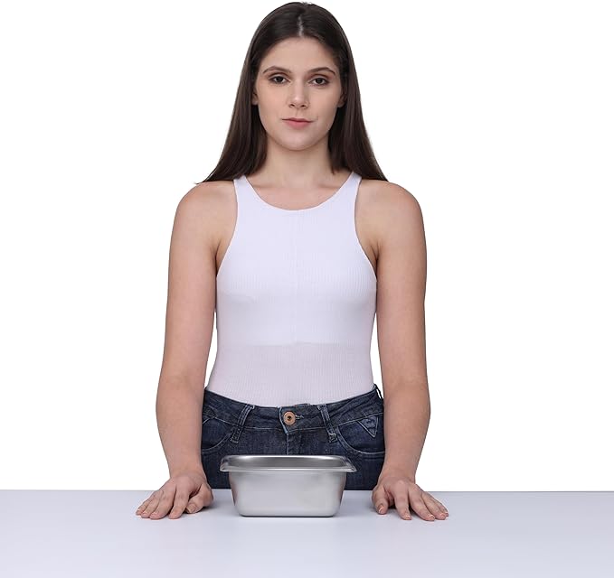 BIRDROCK HOME Stainless Steel Steam Table Pan - Hotel, Restaurant & Catering Supplies - 24 Gauge Steel, 1.2 qt Capacity - Meal Prep, Cooking, & Food Storage Container - 2.5" Depth, 1/6-Size (6 Pack)