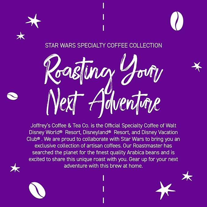 Joffrey's Coffee - STAR WARS™ Dare to Resist Blend, STAR WARS Licensed Coffee Collection, Artisan Dark Roast, Bold & Smooth Taste, Brew or French Press (Ground, 11oz)
