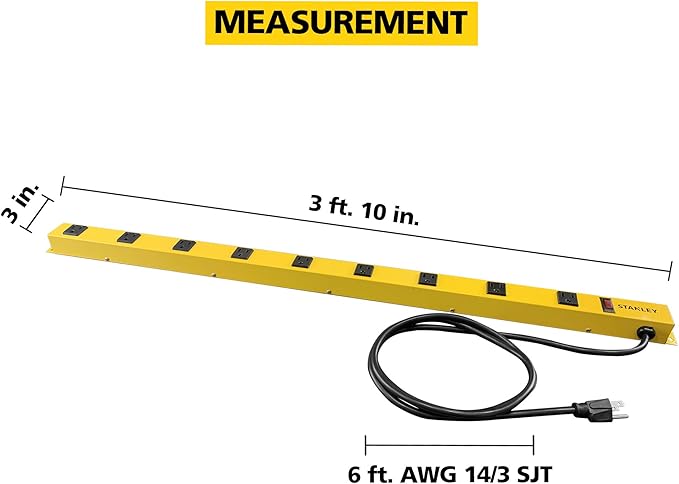 STANLEY Surge Protectors (Yellow, 600J)