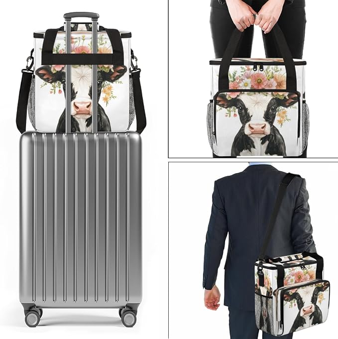 Floral Cow Coffee Machine Bag Compatible - Image 7