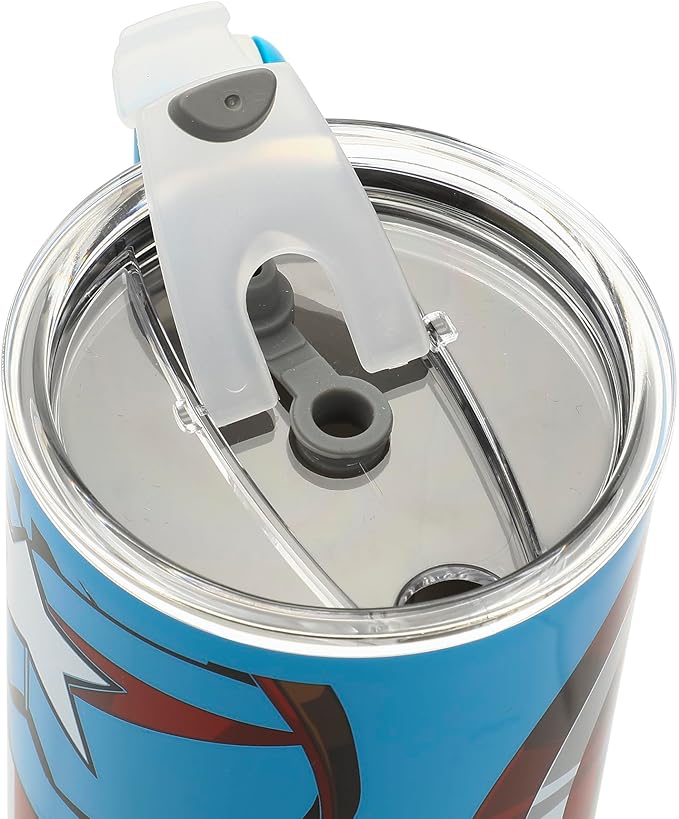 Bioworld Marvel Captain America Costume & Shield Blue 40 Oz Stainless Steel Tumbler