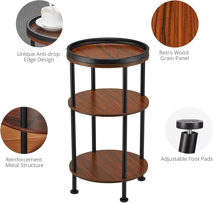 Side Table, Small Round Side Table - Image 9