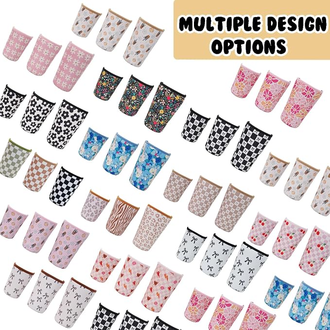 Reusable Insulated Neoprene Iced Coffee Cup Sleeve, Durable Drink Sleeve - Image 7