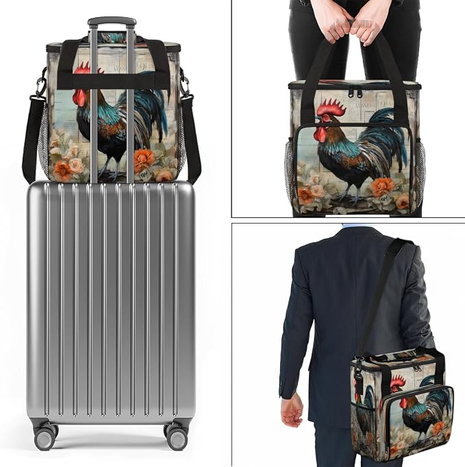Rustic Chicken Rooster Coffee Machine Bag Compatible - Image 7