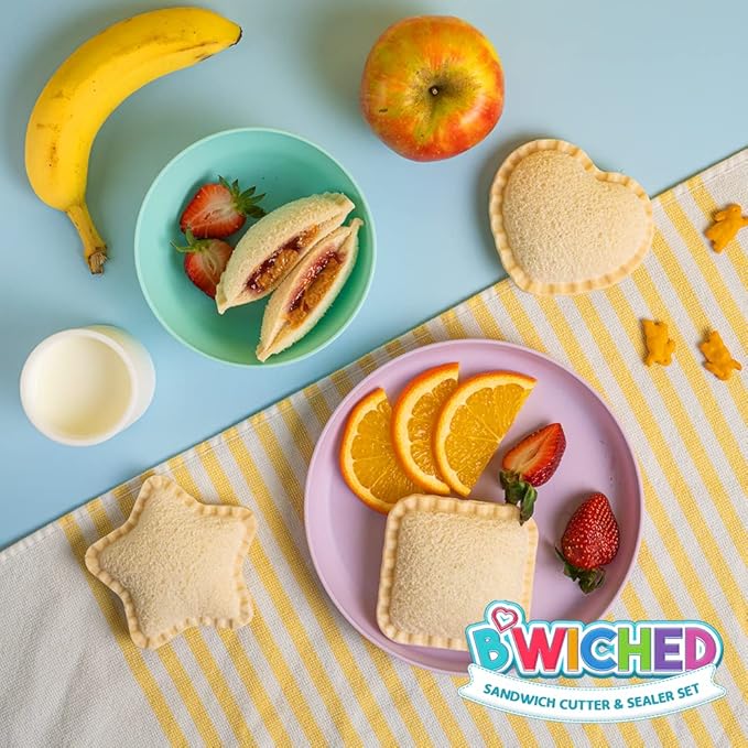 Sandwich Cutter and Sealer (Heart) - Crustless Sandwich Maker - Great for Lunchbox and Bento Box - Boys and Girls Kids Lunch - Sandwich Cutters for Kids