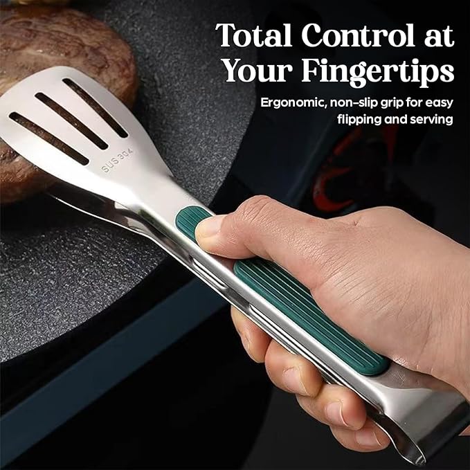 | Kitchen Tongs | 11.2-inch Tongs for cooking | Pack of 2.