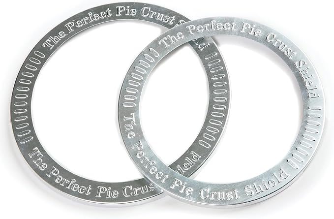 Norpro Aluminum 9 Inch Pie Crust Shield, Shown