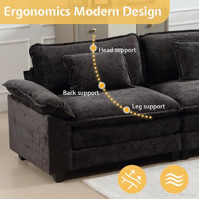 Modular Sectional Sofa, Cloud Couch - Image 8