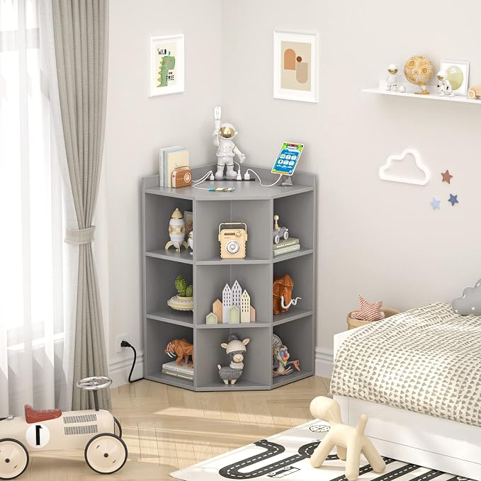 Aheaplus Corner Cabinet, Corner Storage - Image 7