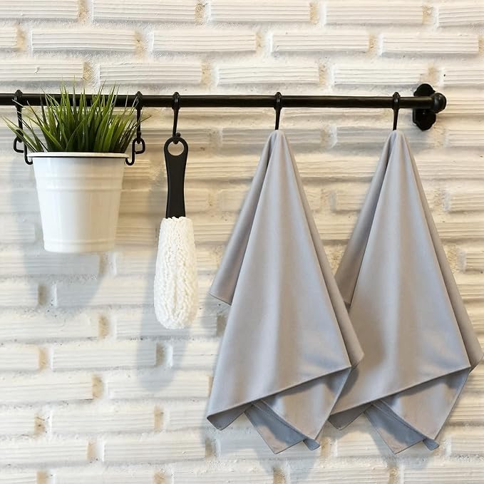 3 Pcs Wine Glass Cleaner Set Large Microfiber Polishing Cloths Wine Glass - Image 7