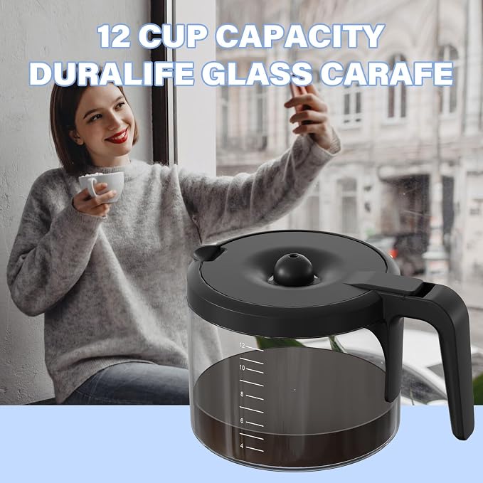 12 Cup Coffee Maker Carafe Replacement Pot Compatible - Image 7
