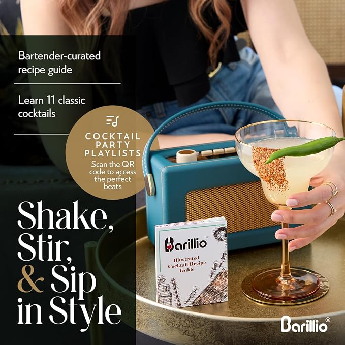 Barillio Gold Bartender Kit – 23-Piece Stainless-Steel Cocktail Shaker Set - Image 6