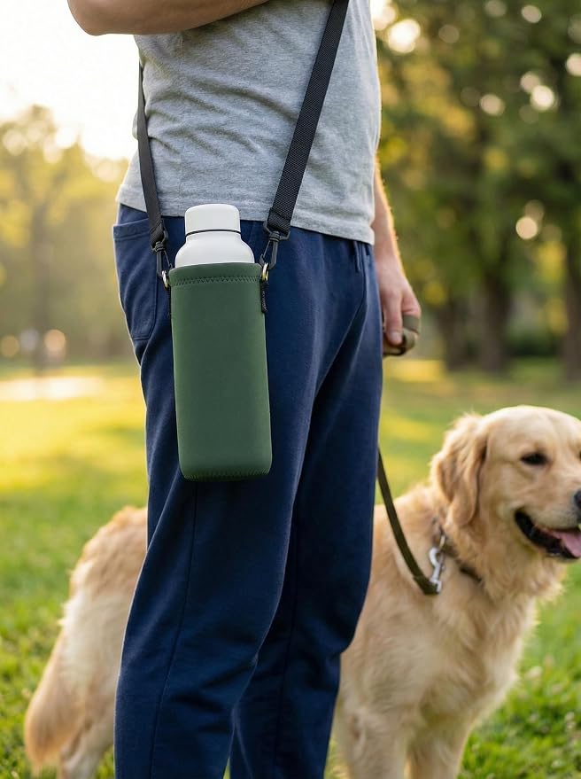 AUPET Water Bottle Bag Carrier, 24oz/32oz Insulated Neoprene bottle Sling - Image 7