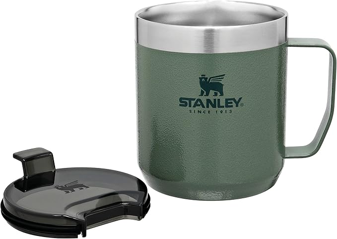 Stanley Classic Legendary Vacuum Insulated Tumbler-Stainless Steel Camp Mug, 1 Count (Pack of 1), Hammertone Green,354 milliliters