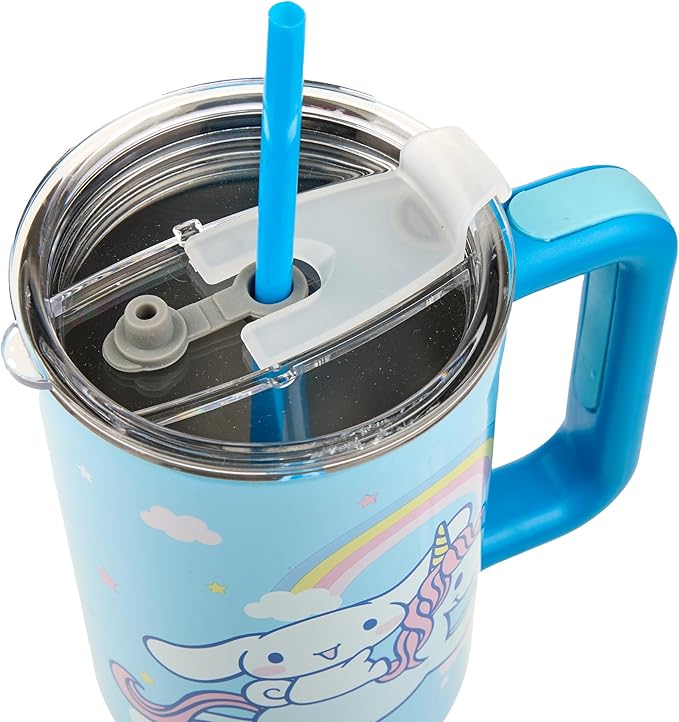 Bioworld Cinnamoroll With Unicorn And Balloon 40 Oz Stainless Steel Tumbler