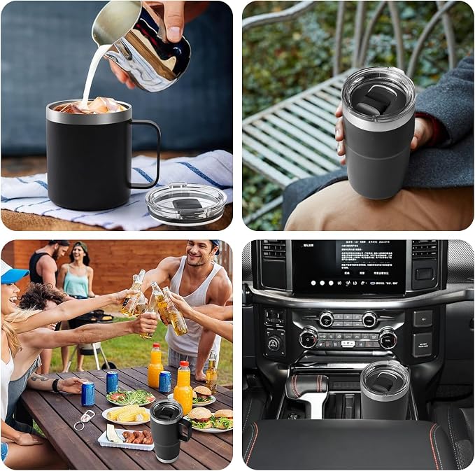 20 oz Tumbler Lid, 4 Pack Magnetic Slider Replacement Lids - Image 7