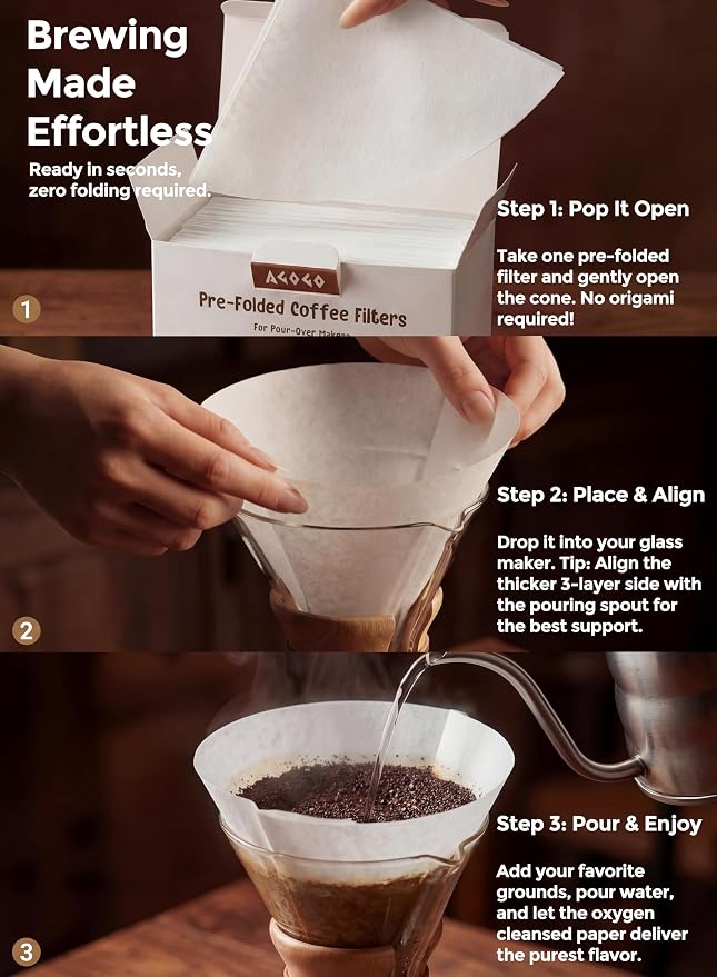 AGOGO Pour Over Coffee Maker Glass - Image 7