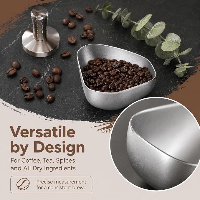Coffee Bean Dosing Cup Stainless Steel Espresso Measuring Tray - Image 7