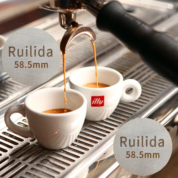 2 Packs Espresso Puck Screen 58.5mm, Reusable 1.7mm Thickness 150μm 316 - Image 7