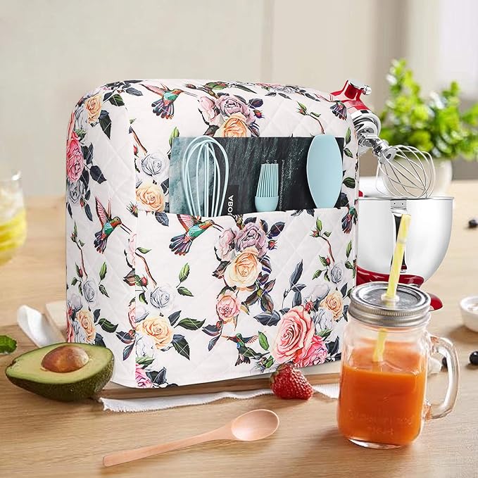 KitchenAid Mixer Cover with Pockets, Fits 5-8 Quart KitchenAid Mixers
