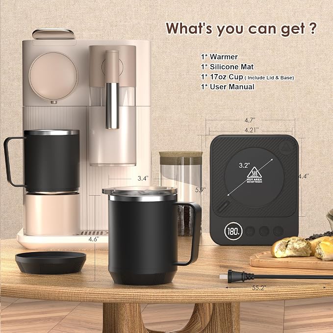 Felibeaco Coffee Mug Warmer &Mug Set - Image 7